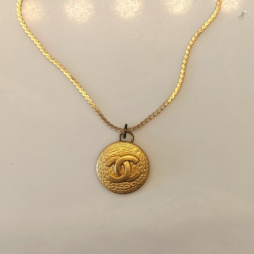 Repurposed Vintage Chanel Button Necklace
